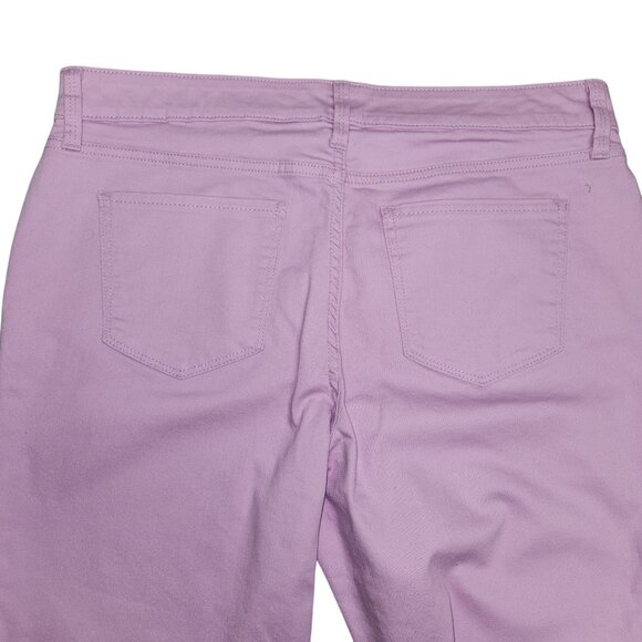 St. Johns Bay Womens Skinny Leg Jeans Size 14 Lavender Cotton Blend.4059 - Picture 7 of 10